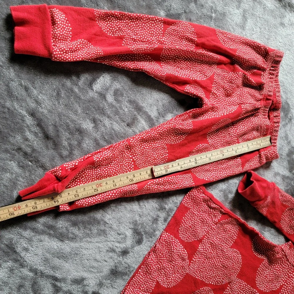 Carter's 2pc Pajama Set Toddler 18M Red Excellent Valentine Print Snug Fit 741